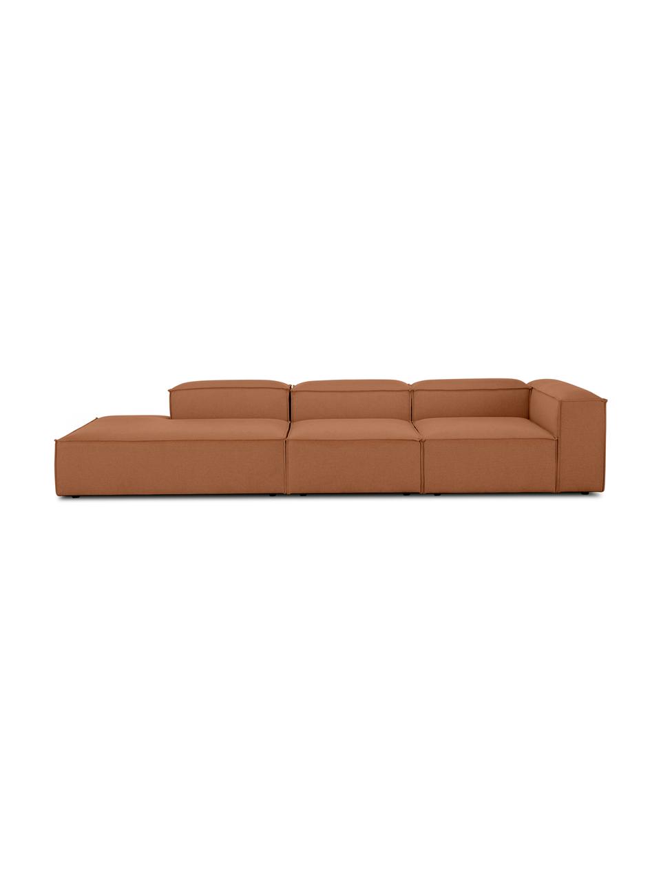 Diván modular grande Lennon, Tapizado: 100% poliéster Alta resis, Estructura: madera de pino maciza, ma, Patas: plástico, Tejido turrón, An 357 x F 119 cm, respaldo derecho