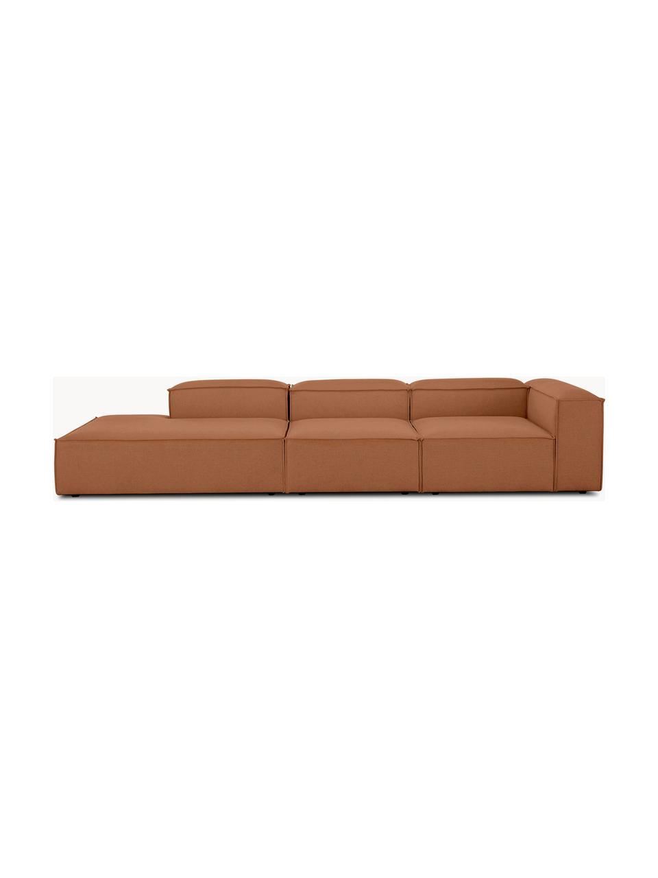 Diván modular grande Lennon, Tapizado: 100% poliéster Alta resis, Estructura: madera contrachapada de p, Patas: plástico, Tejido turrón, An 357 x F 119 cm, respaldo derecho