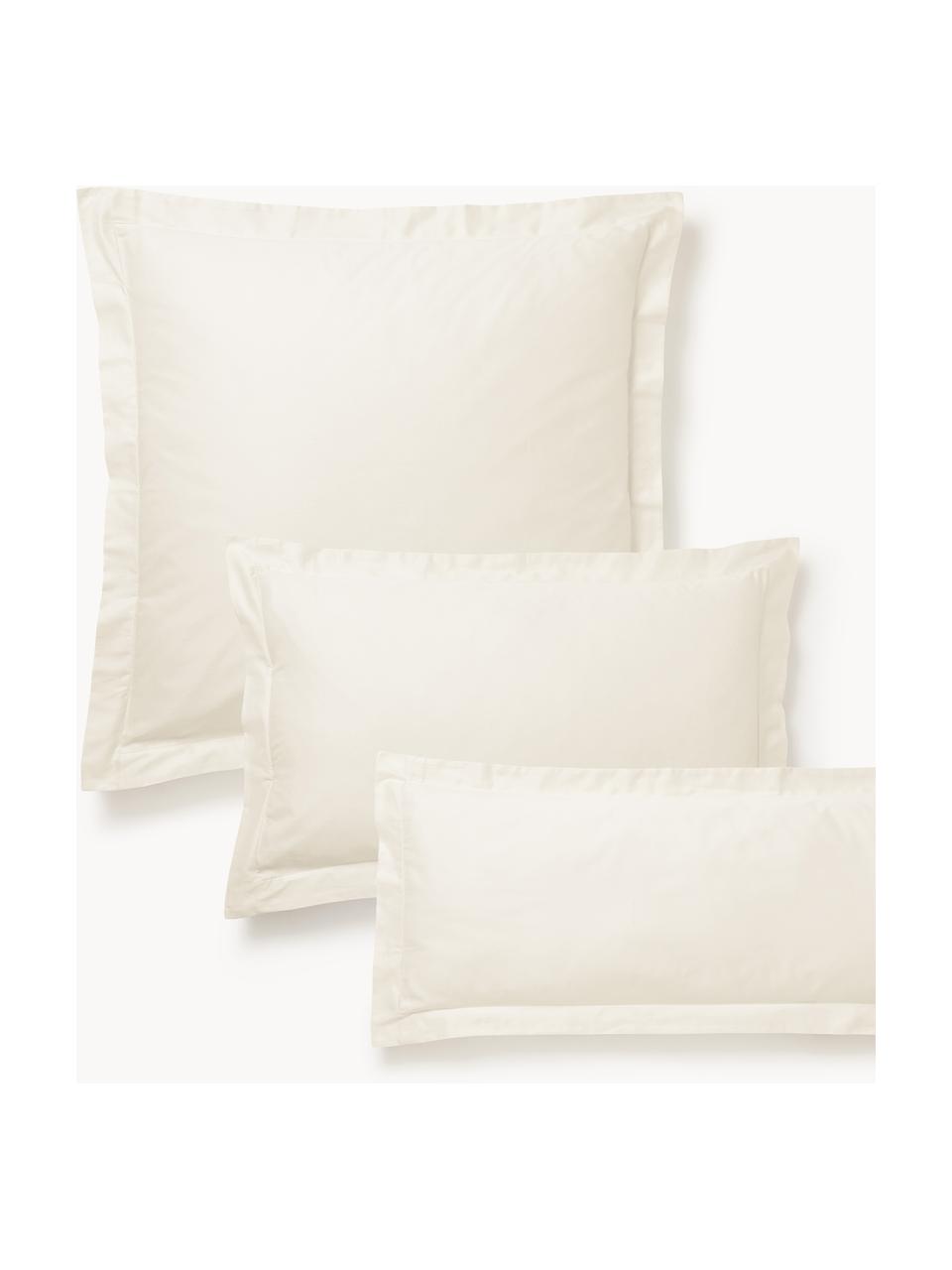 Baumwollsatin-Kopfkissenbezug Premium, Webart: Satin Fadendichte 500 TC,, Hellbeige, B 40 x L 80 cm