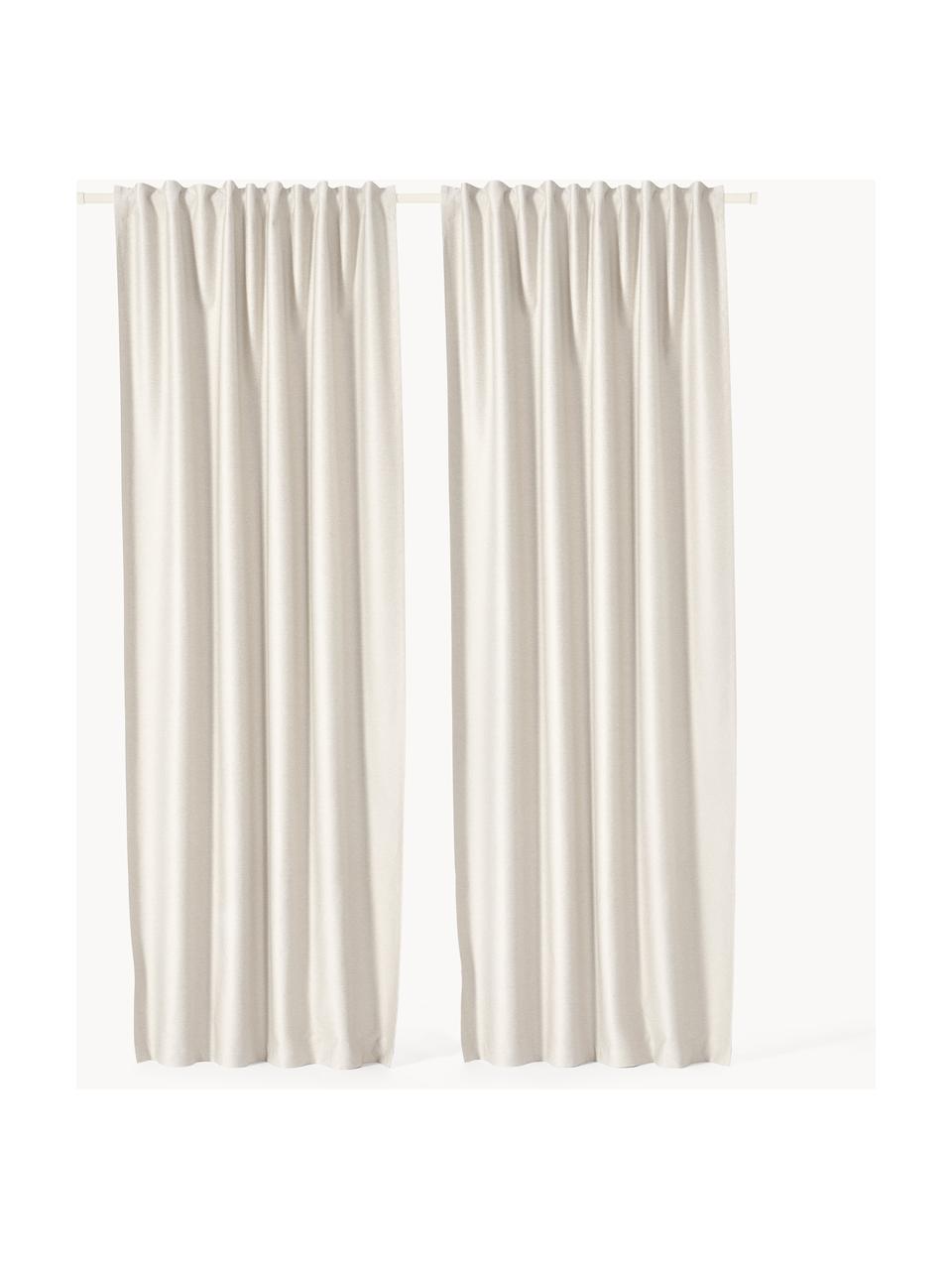 Zatemňovací závěsy s pásem Asher, 2 ks, 100 % polyester

Materiál použitý v tomto produktu byl testován na škodlivé látky a certifikován podle STANDARD 100 od OEKO-TEX®, 21.HCN.84377, Hohenstein HTTI., Světle béžová, Š 140 x D 260 cm