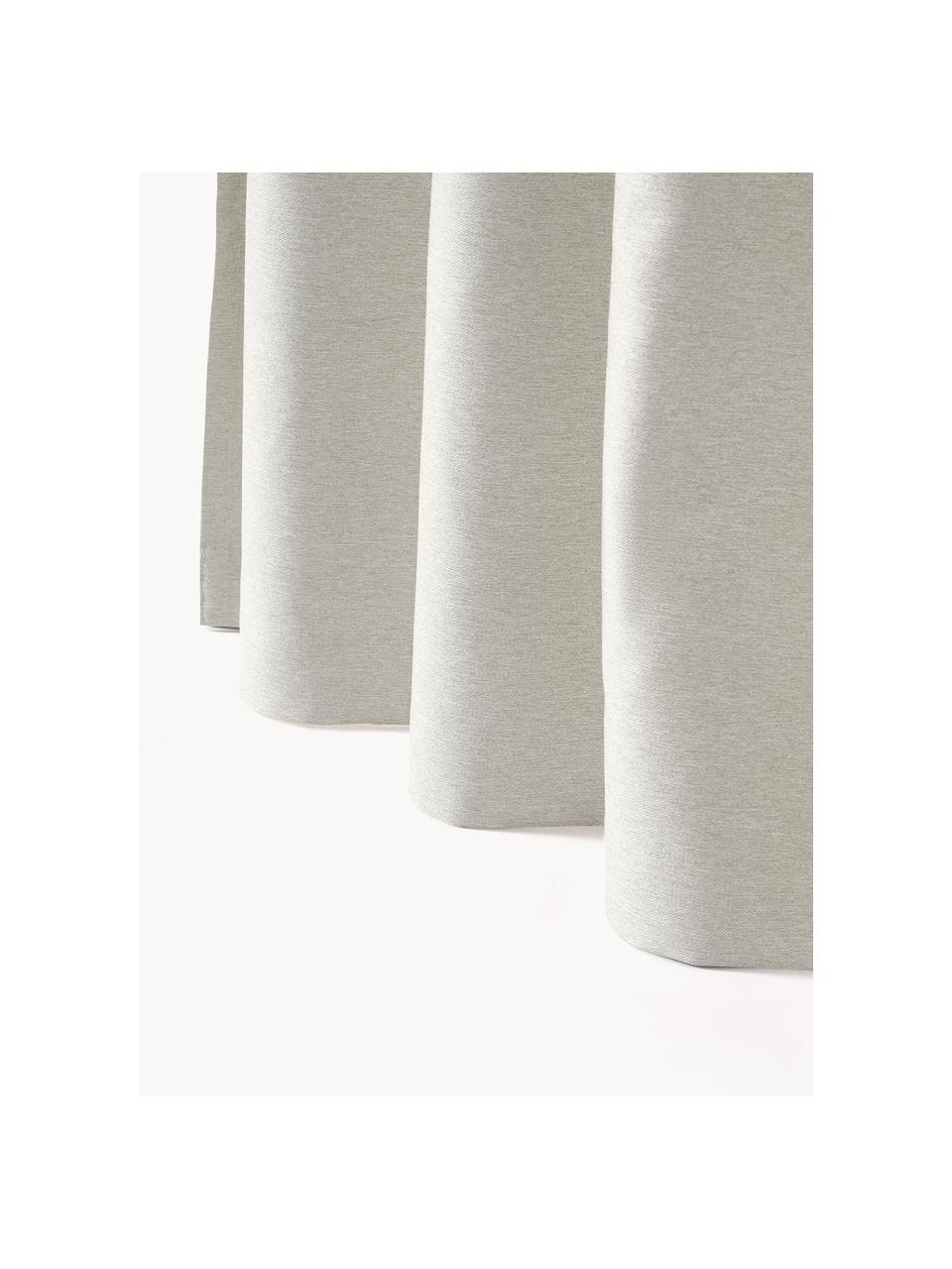 Rideaux obscurcissants avec ruflette multiple Asher, 2 pièces, 100 % polyester

Le matériau est certifié STANDARD 100 OEKO-TEX®, 21.HCN.84377, Hohenstein HTTI, Beige clair, larg. 140 x long. 260 cm