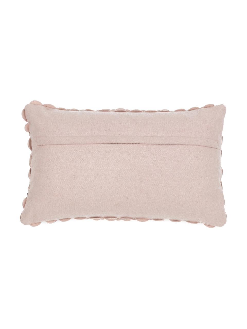 Coussin en feutre de laine Bed of Roses, Rose