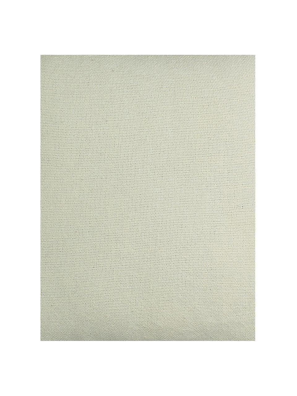 Cojín con pompones Betta, con relleno, Funda: 100% algodón, Marfil, An 45 x L 45 cm