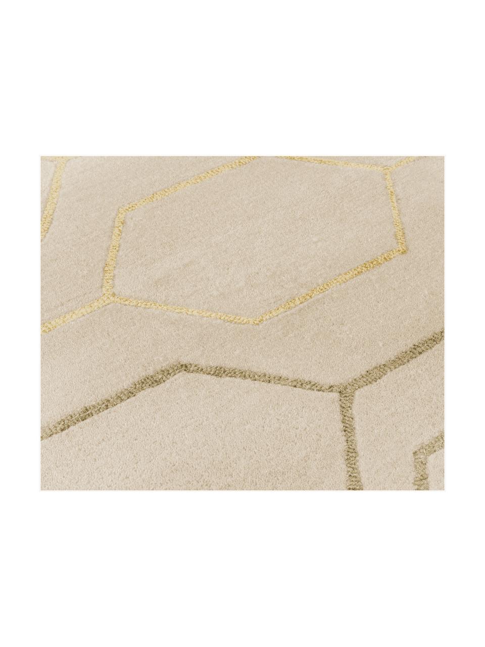 Ręcznie tuftowany dywan z wełny Arris, Odcienie piaskowego, S 120 x D 180 cm