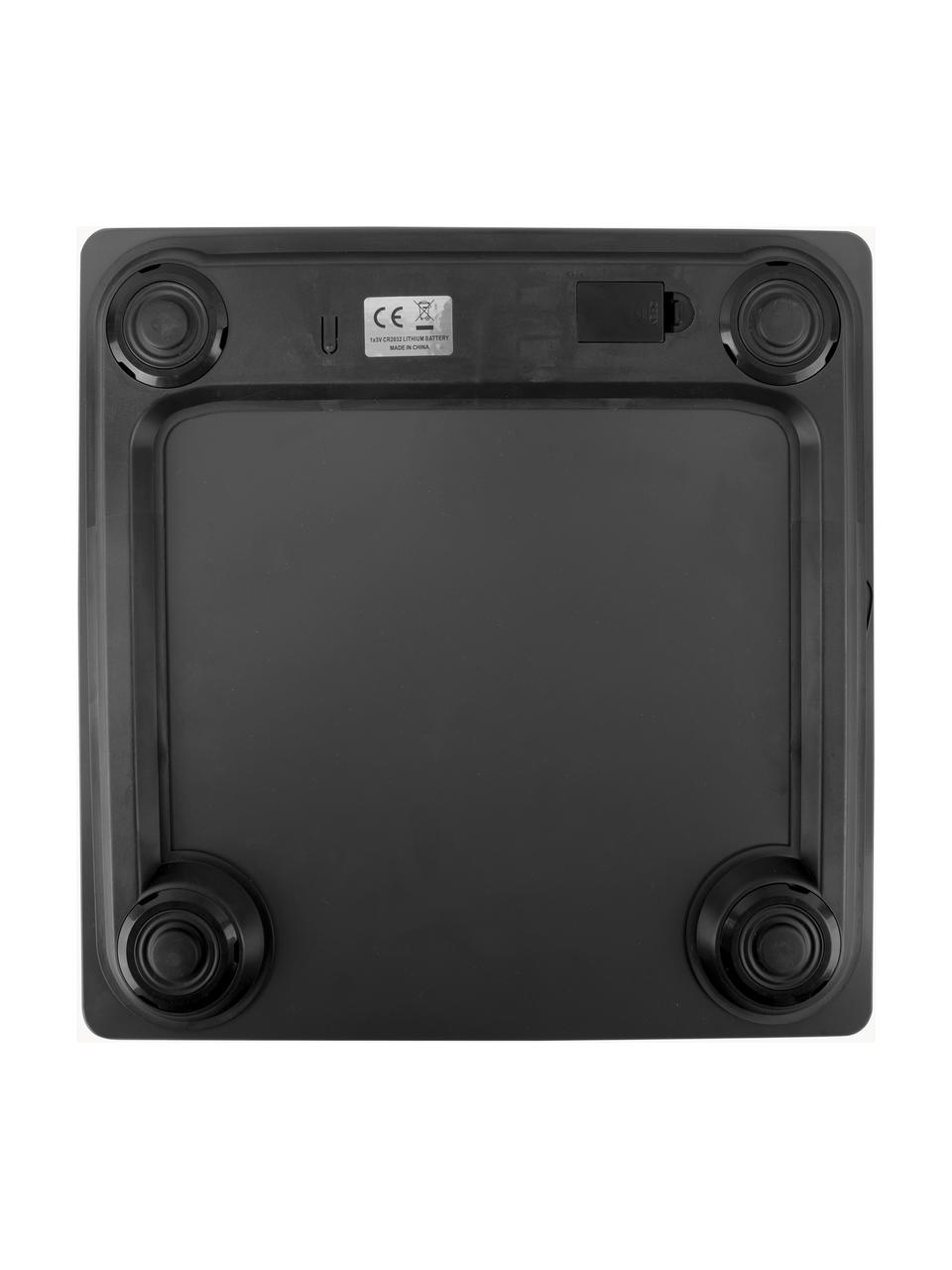 Digitale personenweegschaal Libra, Glas, Zwart, B 28 x D 28 cm