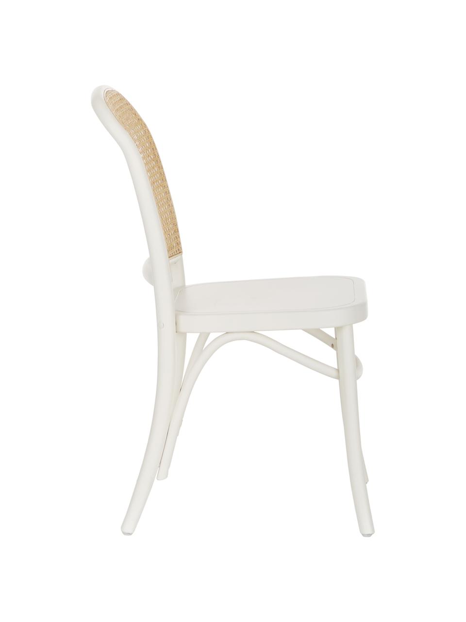 Chaise en cannage Franz, Blanc