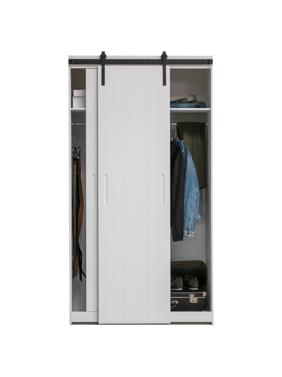 Armoire bois Luuk, Blanc