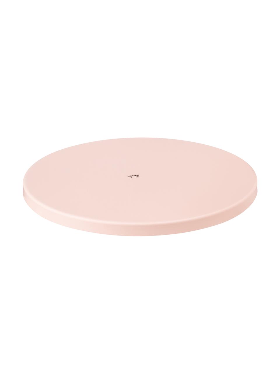 Bandeja decorativa Circle, Acero inoxidable, pintura en polvo, Rosa, Ø 30 x Al 2 cm