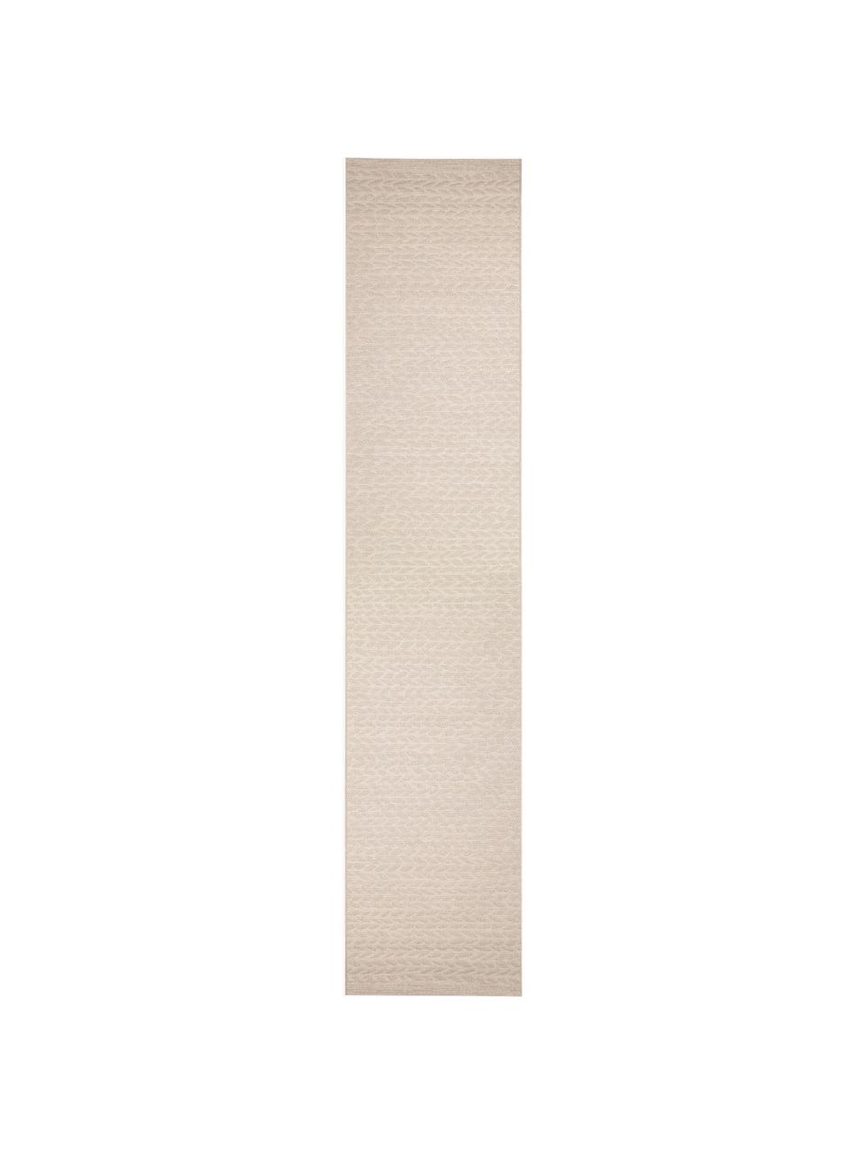 Alfombra corredor para interior/exterior, 100% polipropileno, Beige claro, An 80 x L 300 cm