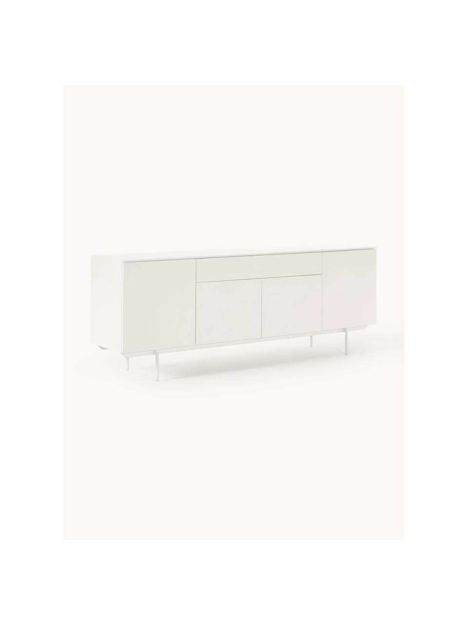 Enfilade Elona, Blanc mat, larg. 200 x haut. 75 cm