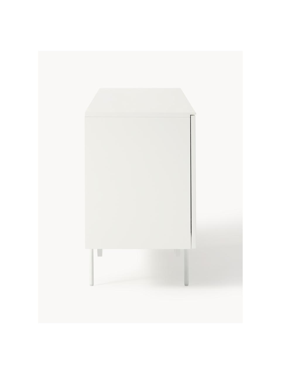 Credenza Elona, Bianco opaco, Larg. 200 x Alt. 75 cm