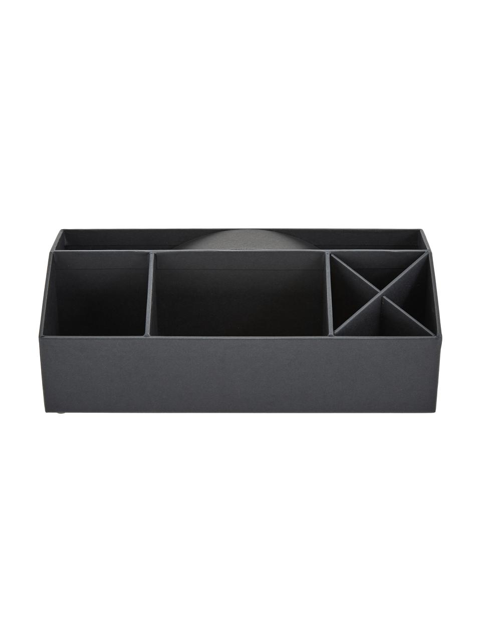 Kancelársky organizér Elisa, Pevný, laminovaný kartón, Tmavosivá, Š 33 x V 13 cm