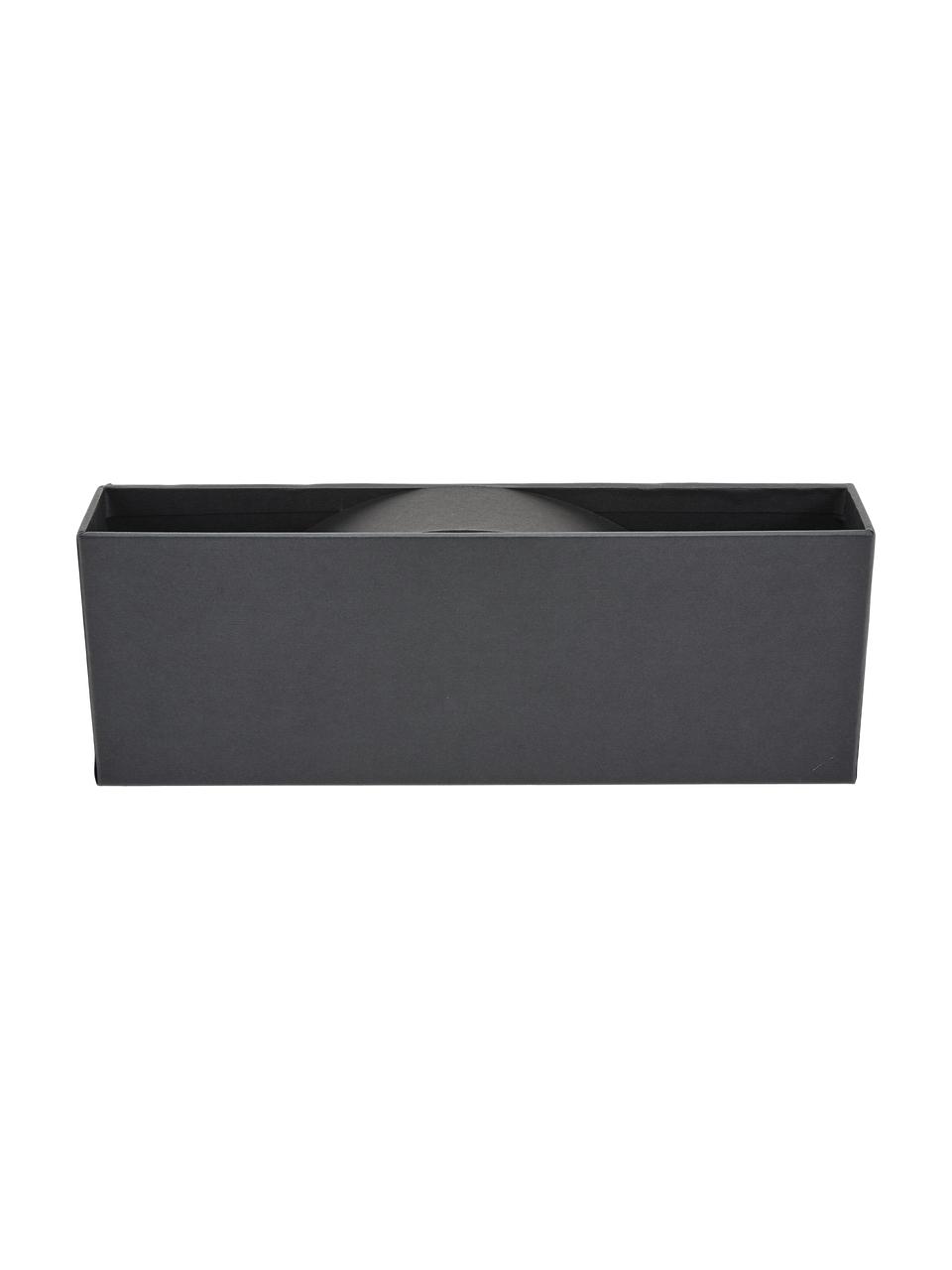 Organizador de escritorio Elisa, Cartón laminado macizo, Gris oscuro, An 33 x Al 13 cm