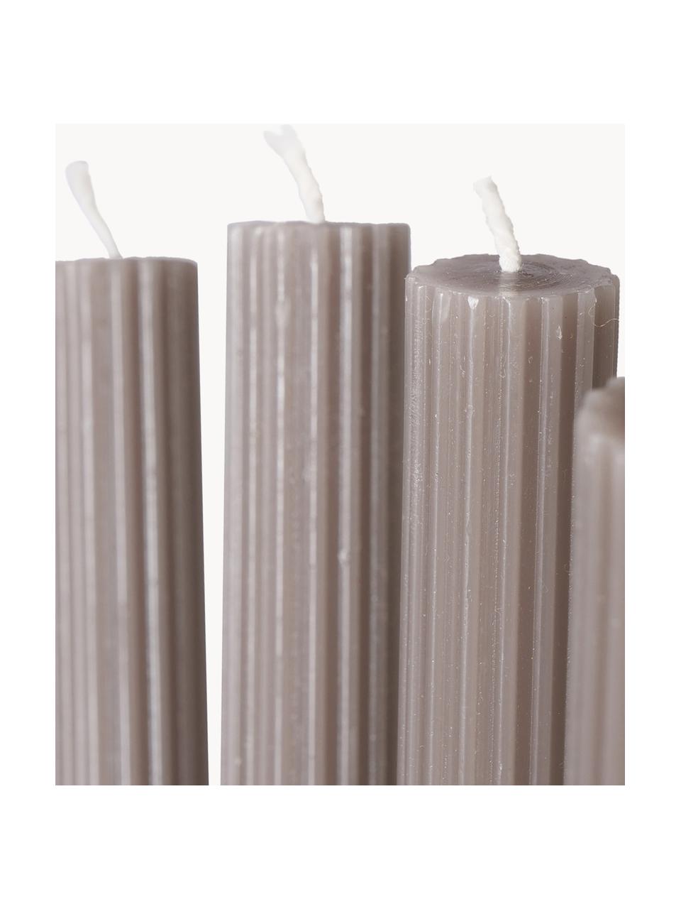 Candele a bastoncino Classic 4 pz, Cera, Greige, Alt. 26 cm