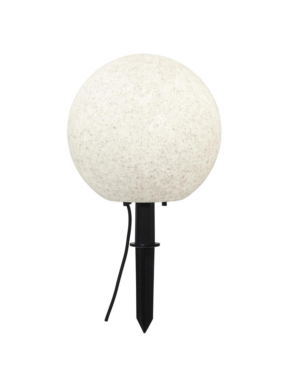 Bodenleuchte Gardenlight mit Stecker, Lampenschirm: Kunststoff, Weiß, Schwarz, Ø 40 x H 38 cm