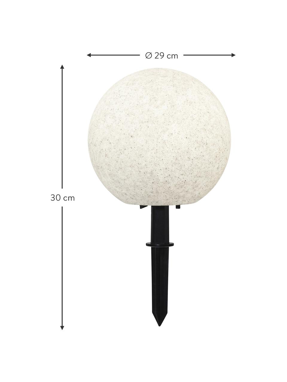 Lampada da terra a LED con spina Gardenlight, Paralume: plastica, Bianco, nero, Ø 29 x Alt. 30 cm