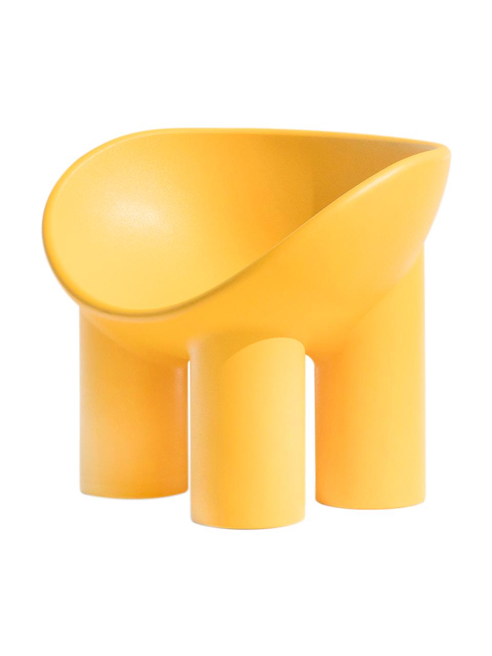 Plastové kreslo Roly Poly, Umelá hmota, Slnečná žltá, Š 84 x D 57 cm