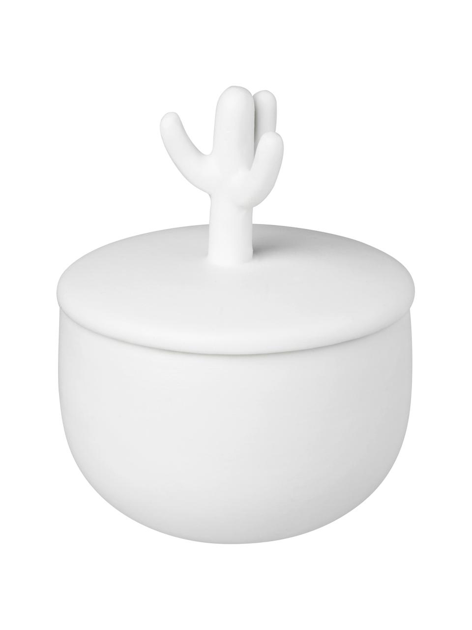 Boîte XS Kaktus, Porcelaine, Blanc, Ø 4 x haut. 6 cm