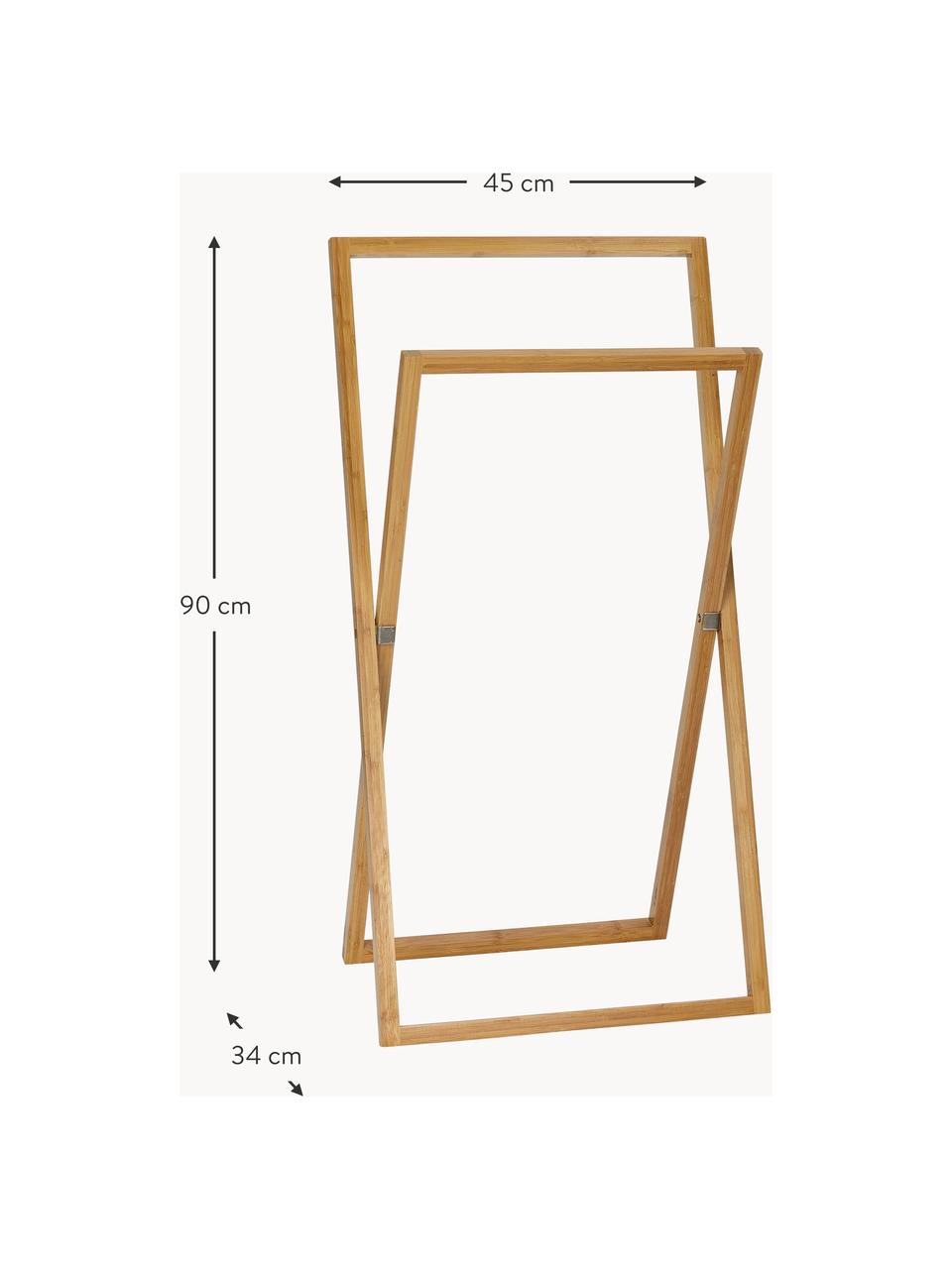 Portasciugamani Belvedere, Bambù, Legno chiaro, Larg. 45 x Alt. 90 cm