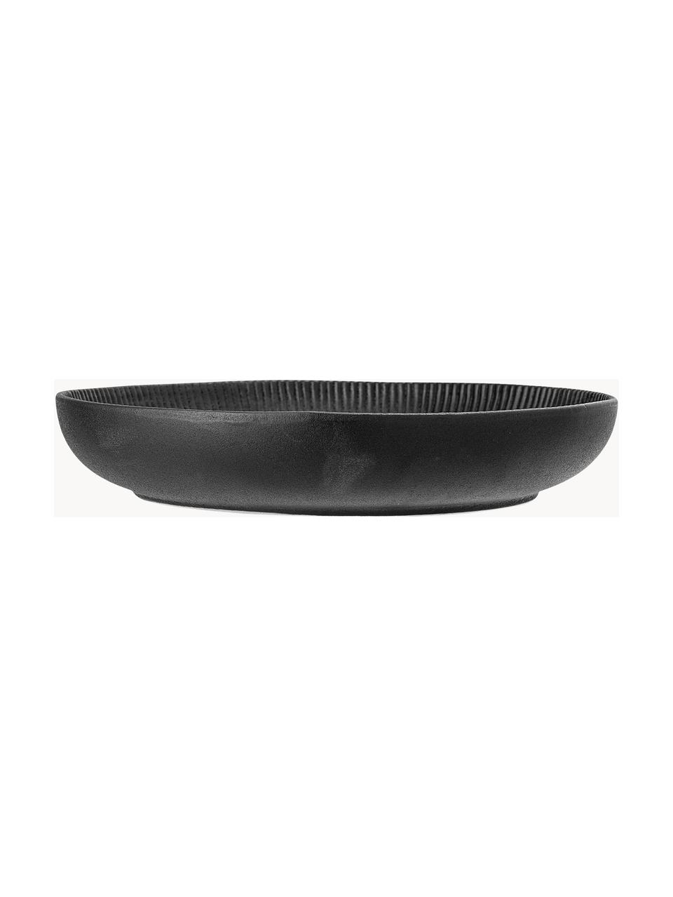 Servírovací mísa Neri, Kamenina, Černá, Ø 33 cm, V 6 cm