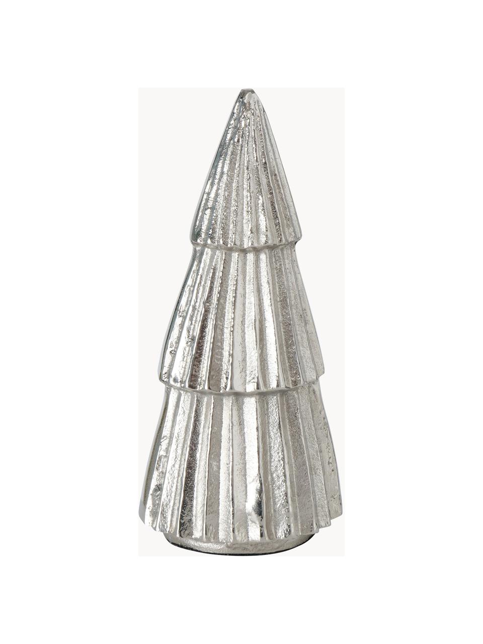 Sapin décoratif argenté Kaytlo, Aluminium, Argenté, Ø 9 x haut. 19 cm