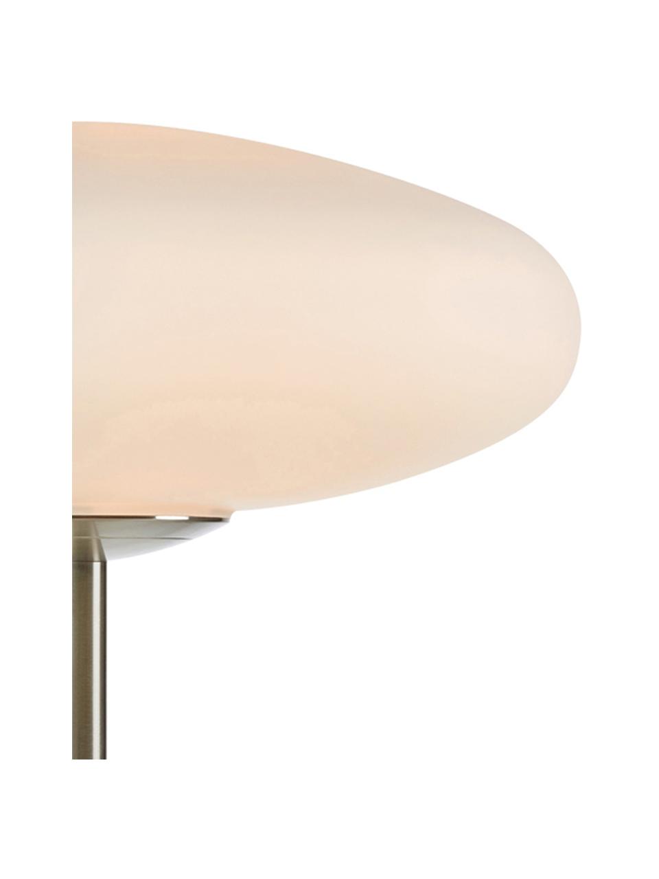 Lampa stołowa Locus, Kremowobiały, odcienie srebrnego, S 29 x W 40 cm