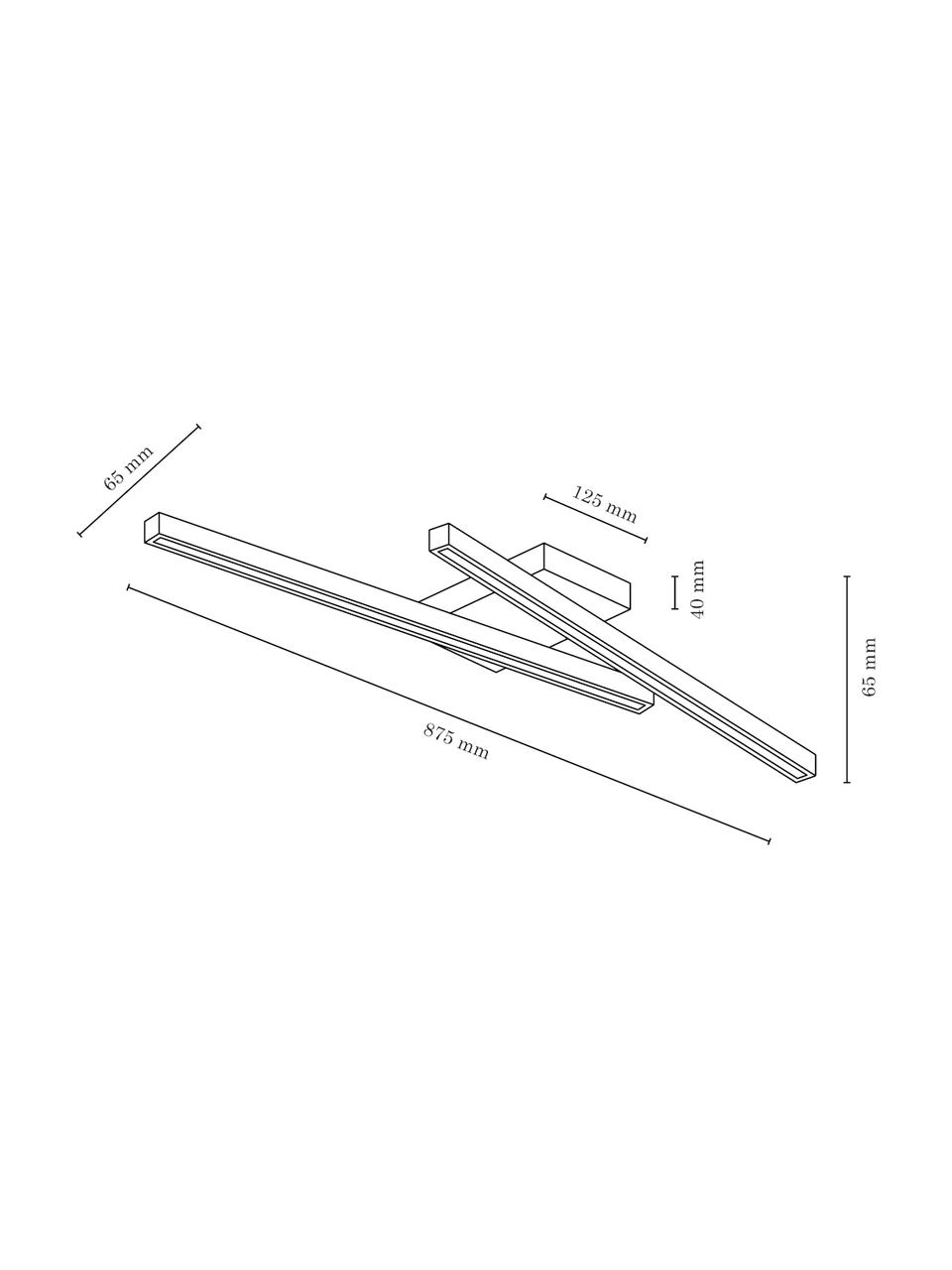 Grand plafonnier en bois LED Linus, Brun foncé