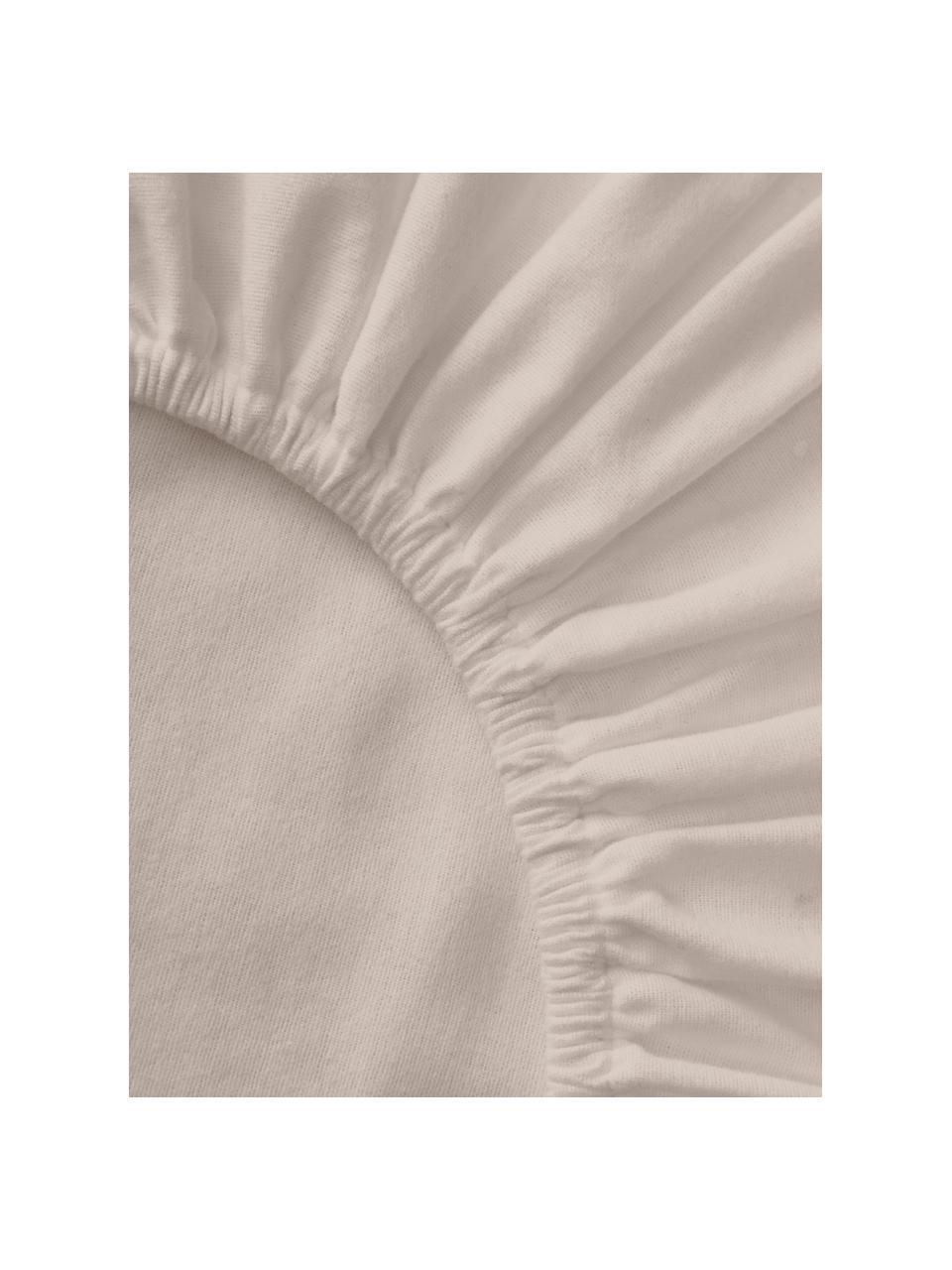 Flanelová elastická plachta Biba, Béžová, Š 200 x D 200 cm, V 25 cm