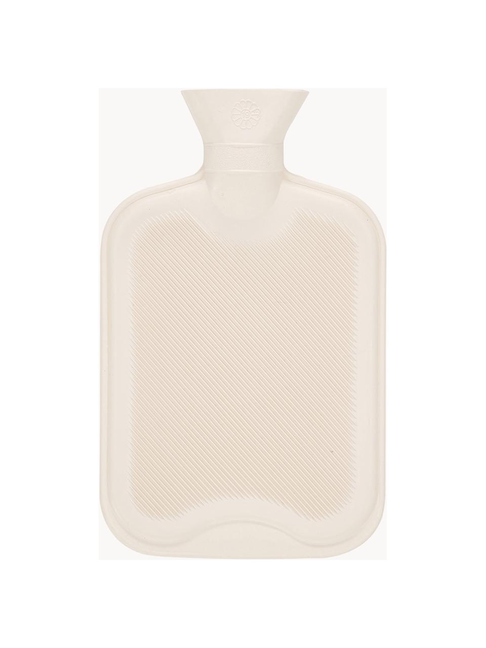 Kunstfell Wärmflasche Mette, Bezug: 100% Polyester, GRS-zerti, Weiss, B 20 x L 32 cm