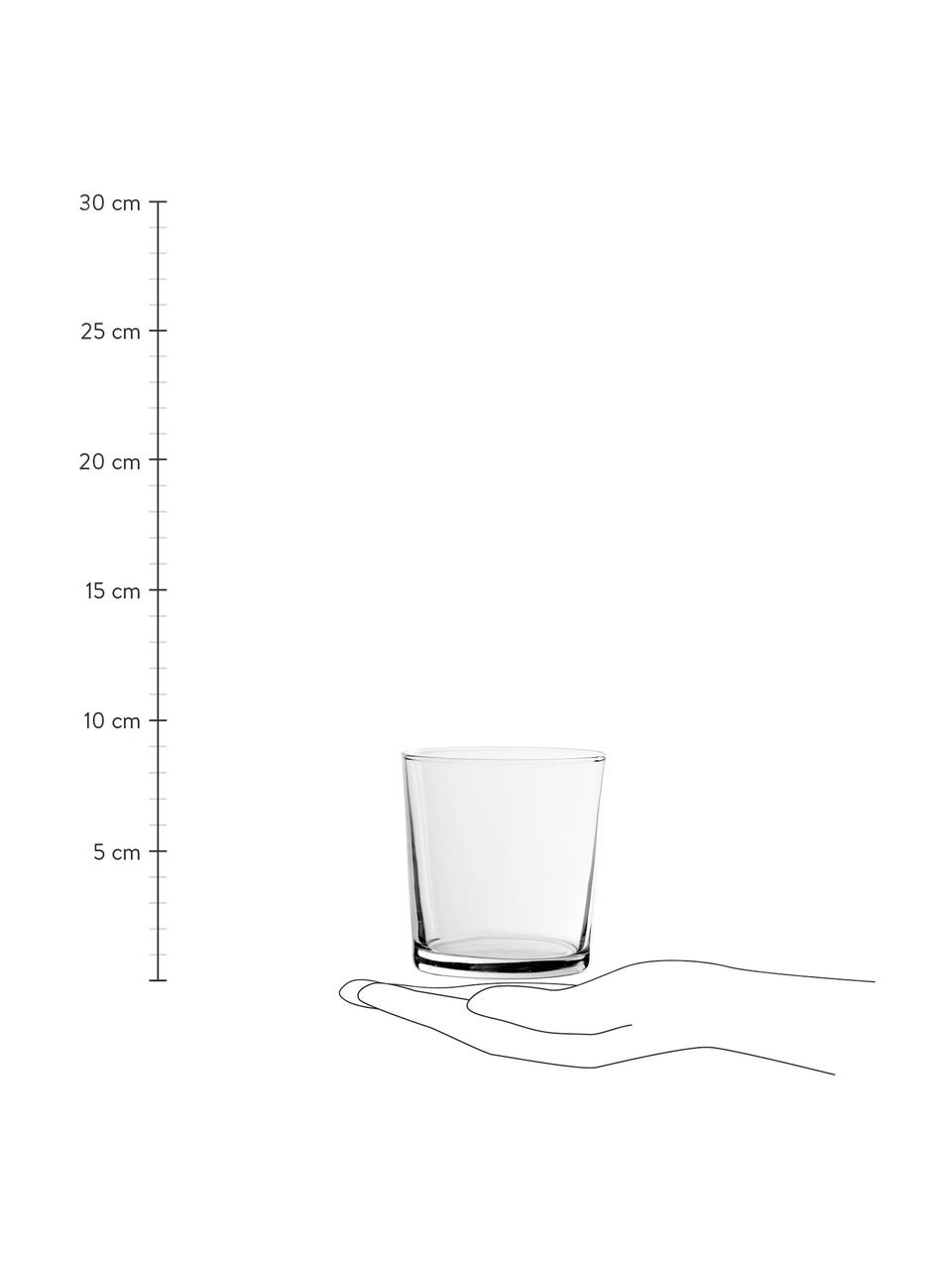 Klasická sklenice na vodu Simple, 6 ks, Sklo, Transparentní, Ø 9 cm, V 9 cm, 370 ml