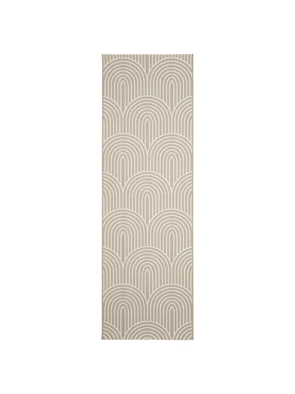 In- & Outdoorläufer Arches, 86 % Polypropylen, 14 % Polyester, Beige, Cremeweiß, B 80 x L 250 cm