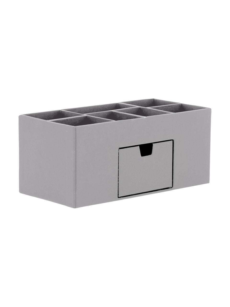 Bureau organizer Vendela, Massief, gelamineerd karton, Grijs, B 24 x H 11 cm