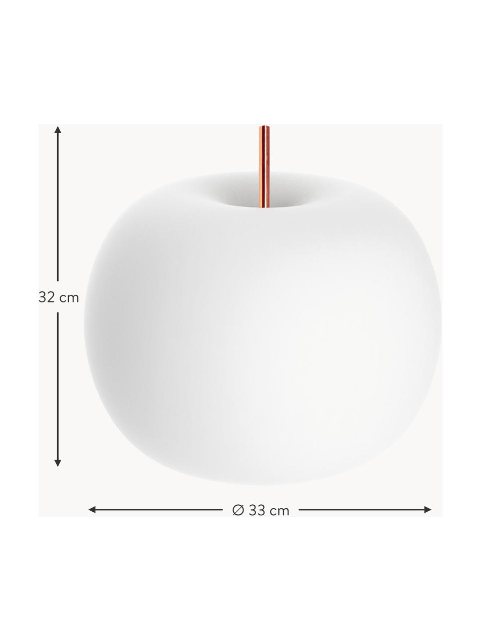 Lampe à poser soufflée bouche à intensité variable Kushi, Tons cuivre, Ø 33 x haut. 32 cm