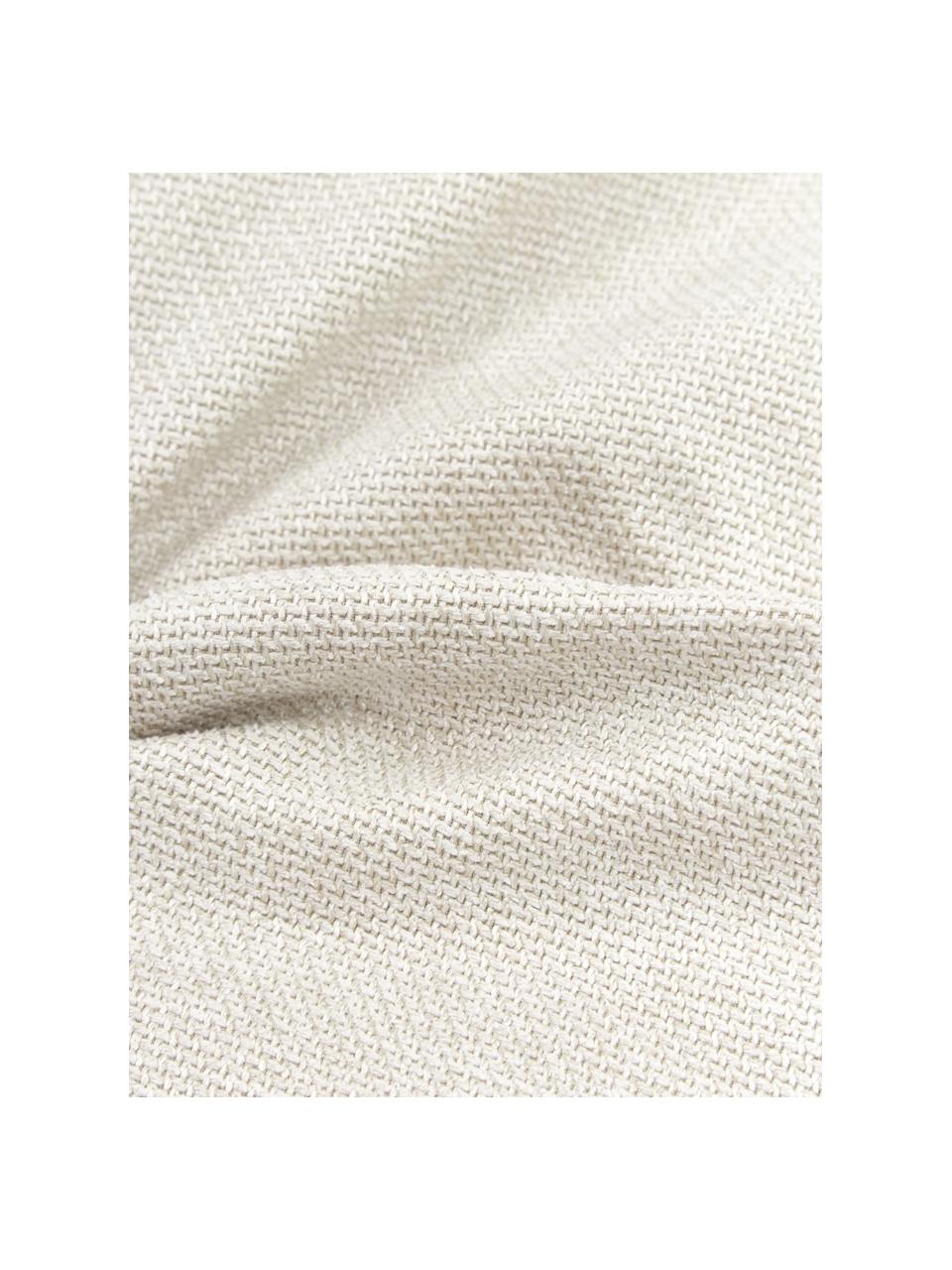 Bankkussen Lennon, Bekleding: 100% polyester, Gebroken wit, B 60 x L 60 cm