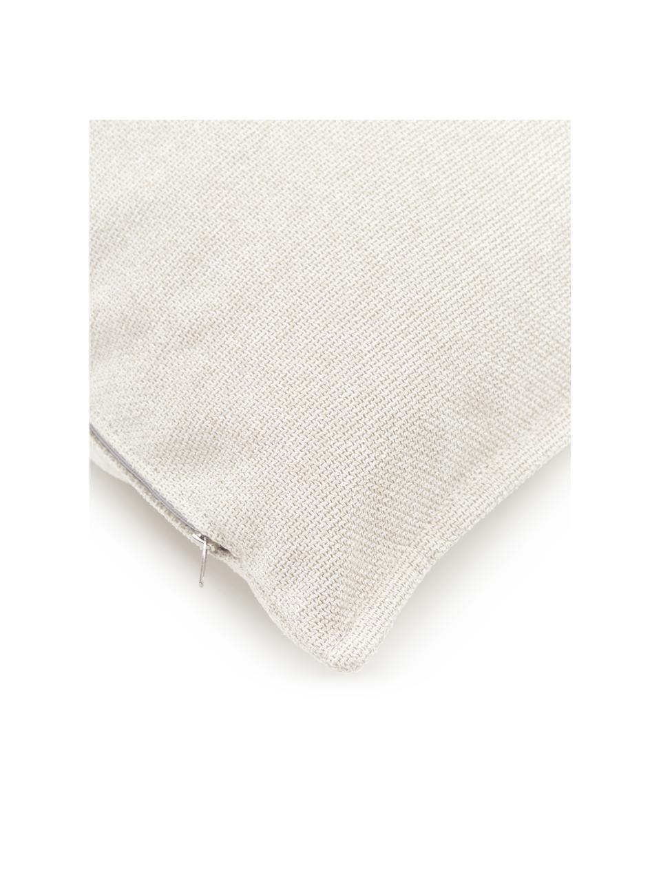 Bankkussen Lennon, Bekleding: 100% polyester, Gebroken wit, B 60 x L 60 cm