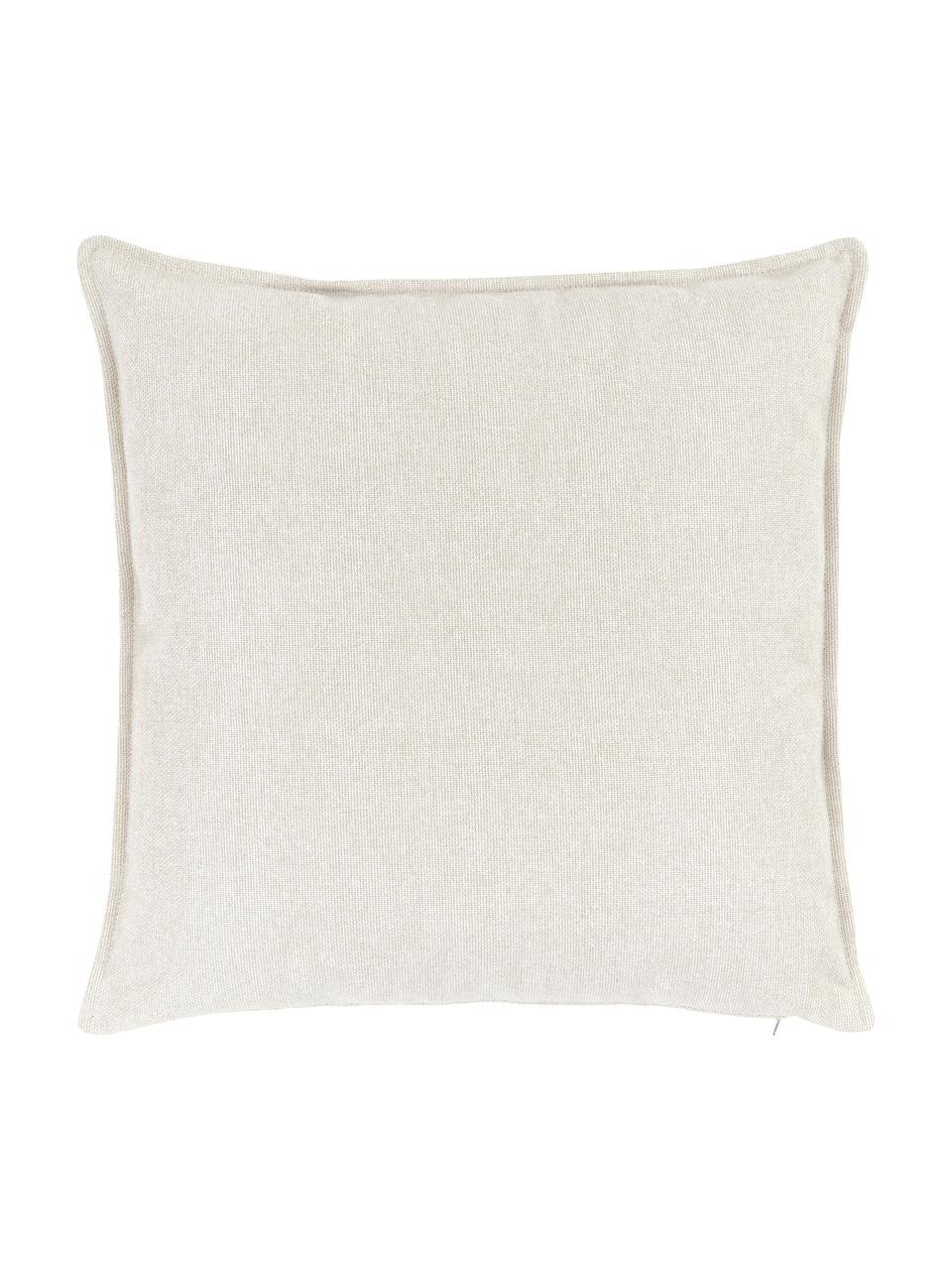 Cuscino arredo Lennon, Rivestimento: 100% poliestere, Tessuto beige, Larg. 60 x Lung. 60 cm