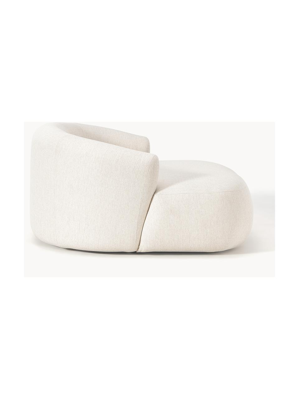 Fauteuil lounge XL Sofia, Tissu blanc crème, larg. 140 x prof. 140 cm