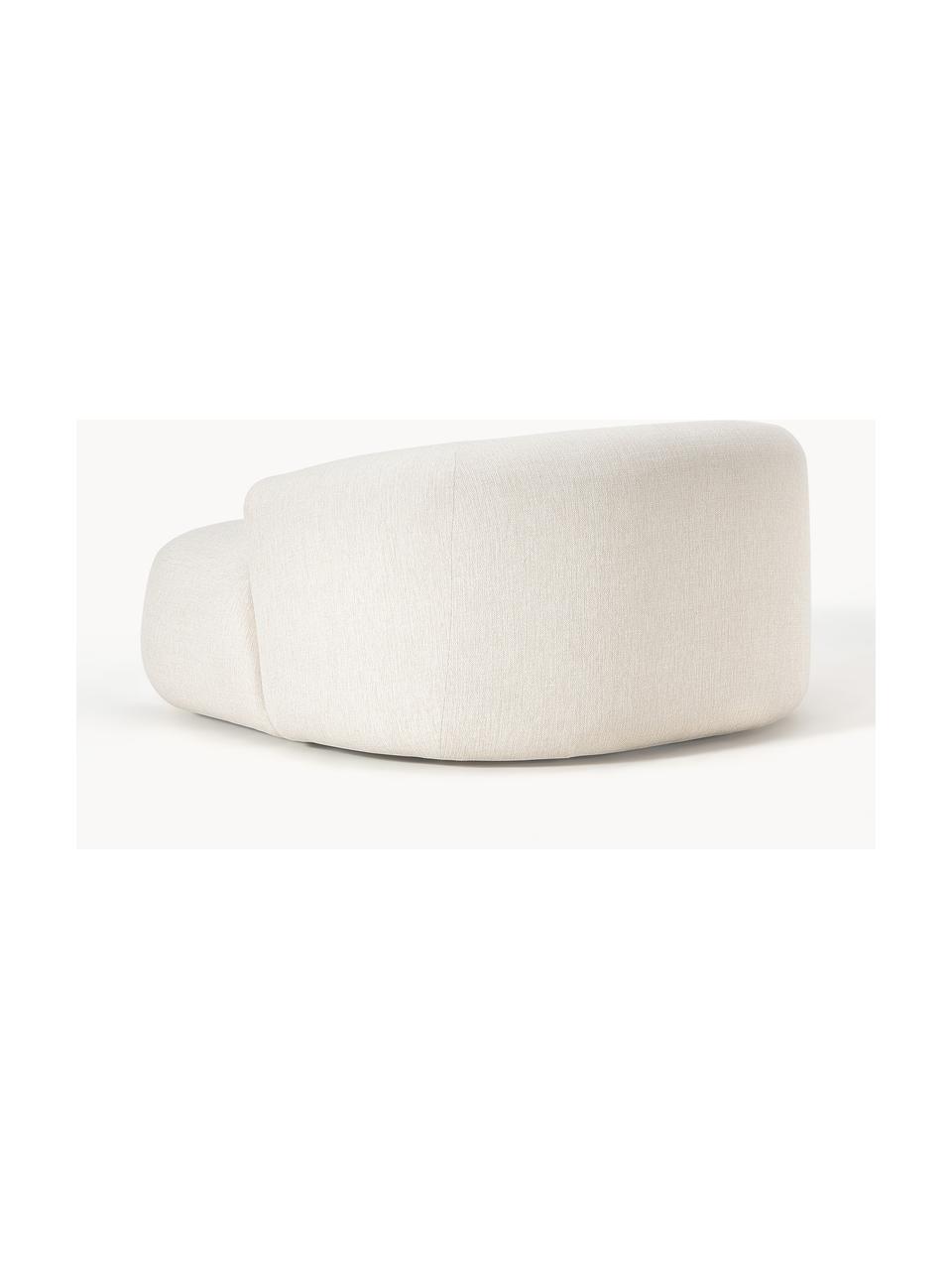 Poltroncina Sofia, Rivestimento: 100% poliestere Il rivest, Struttura: legno di abete rosso, cer, Piedini: plastica Il materiale uti, Tessuto bianco crema, Larg. 140 x Prof. 140 cm