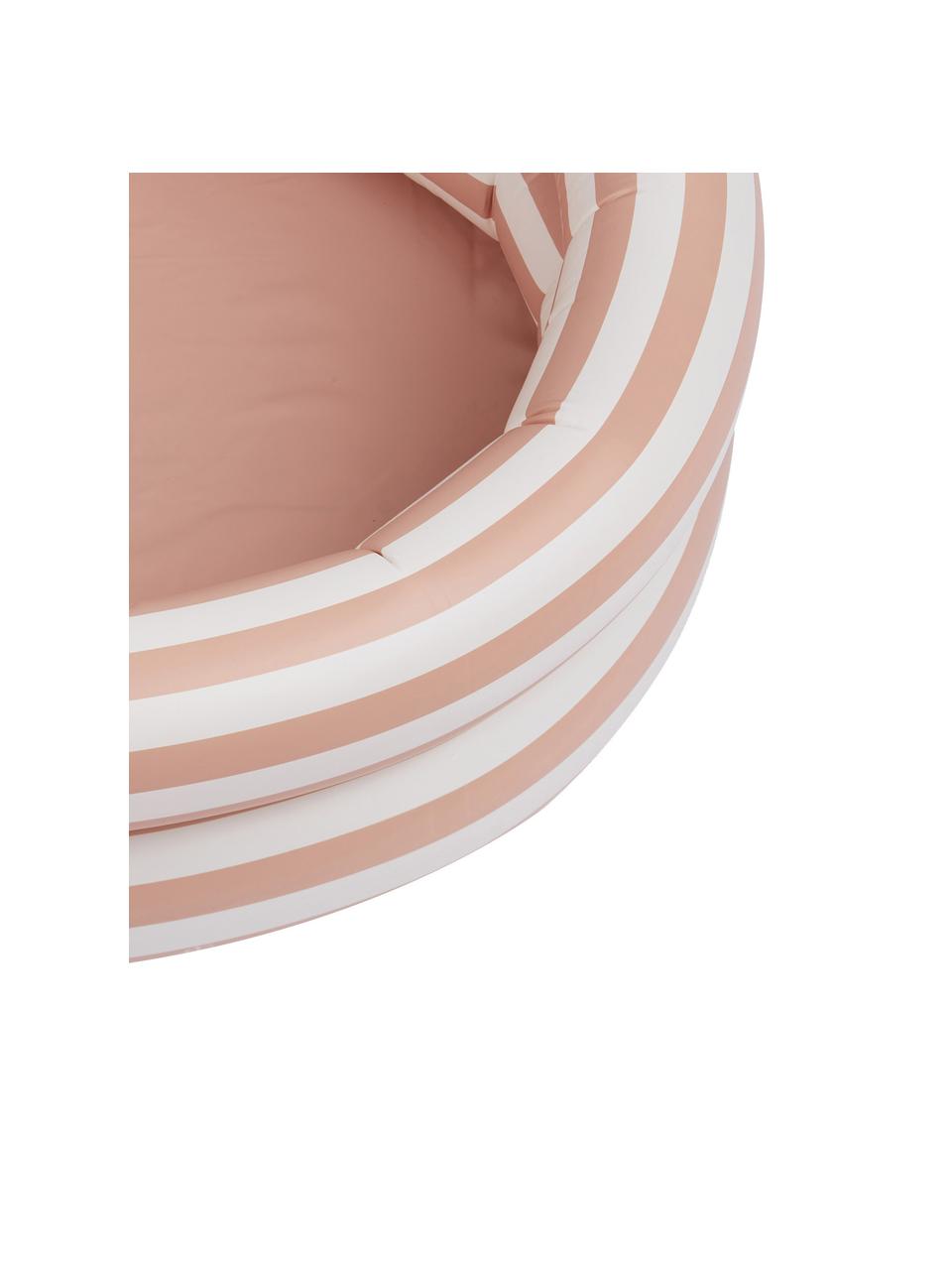 Piscina rosa/bianca per bambini Leonore, Materiale sintetico (PCV), Rosa, bianco, Ø 80 x Alt. 20 cm