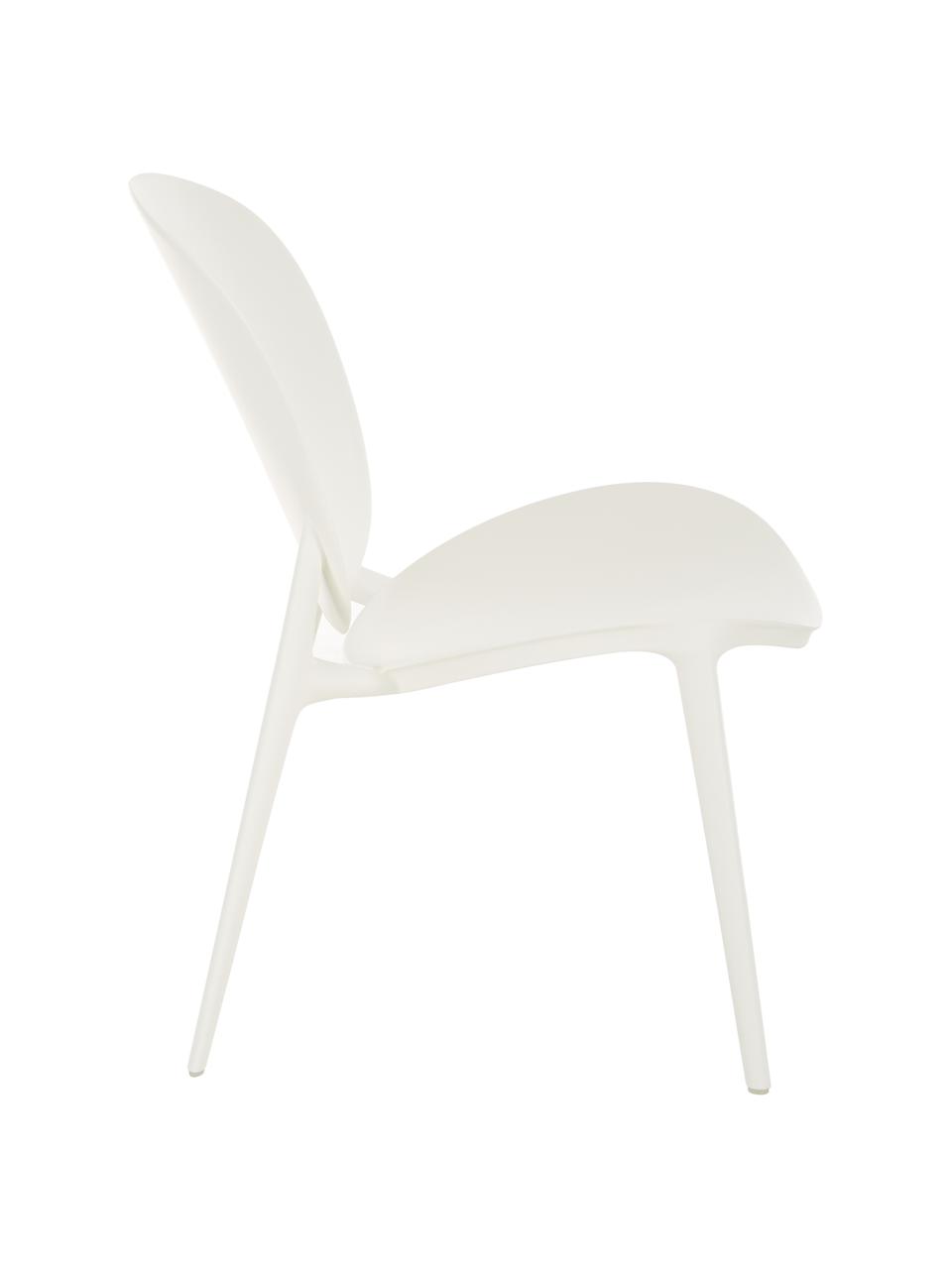 Fotel wypoczynkowy z tworzywa sztucznego Be Bop, Modyfikowany polipropylen, Biały, S 69 x G 62 cm