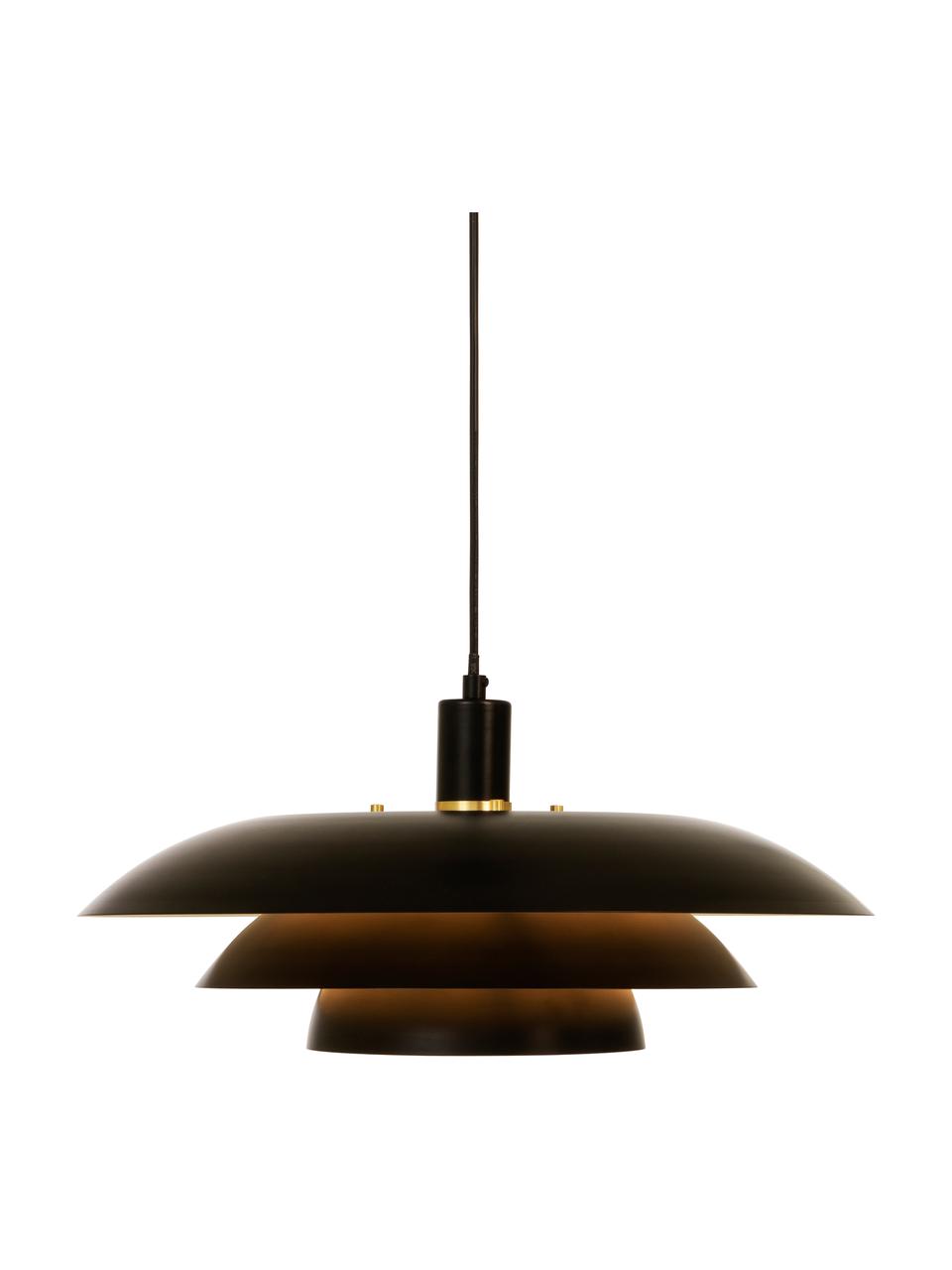 Lampa wisząca Epsilion, Czarny, Ø 45 x W 21 cm
