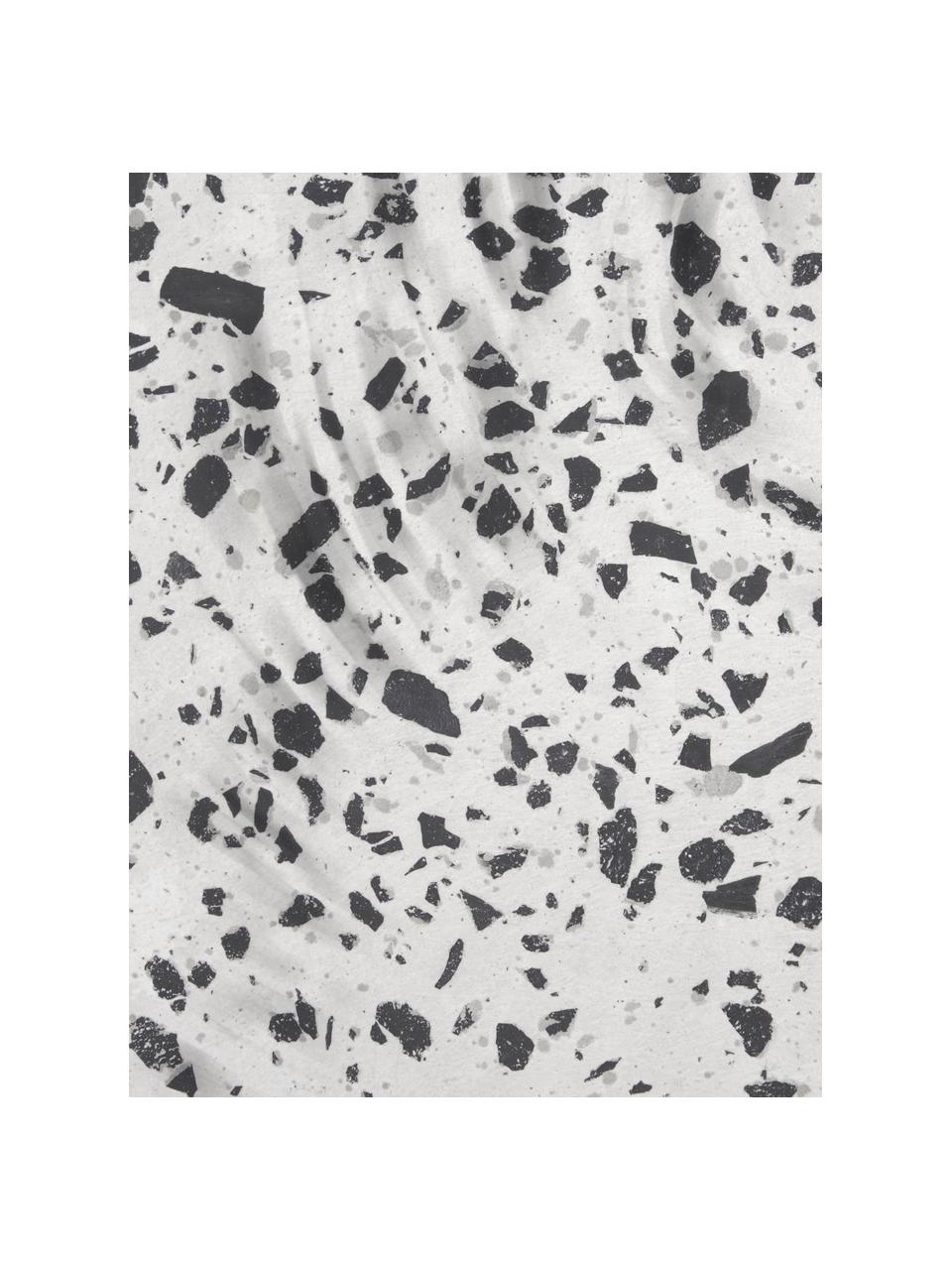 Tavolino da giardino in terrazzo Janell, Cemento, Grigio chiaro maculato, Ø 35 x Alt. 46 cm