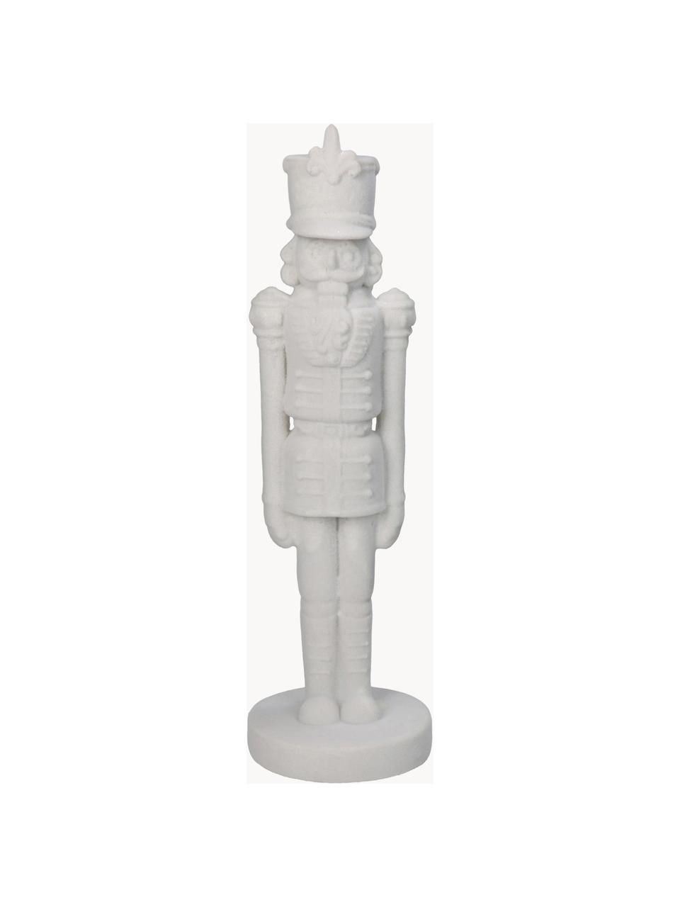 Casse-Noisette Nutcracker, Polyrésine, Blanc, Ø 7 x haut. 24 cm