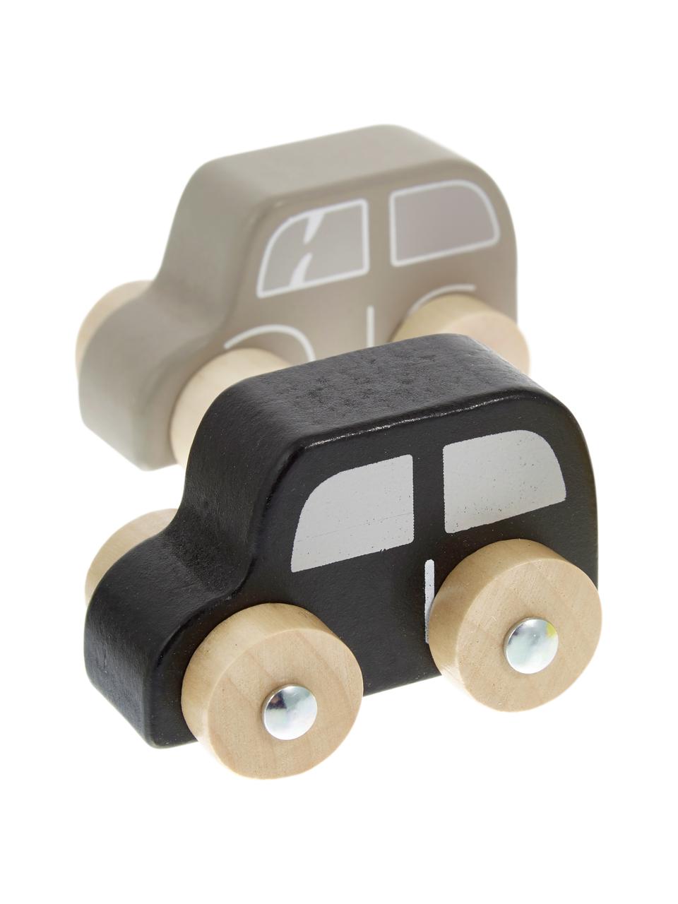 Spielzeugauto-Set Car, 6-tlg., Mitteldichte Holzfaserplatte (MDF), Lotusbaumholz, Bunt, B 20 x H 23 cm