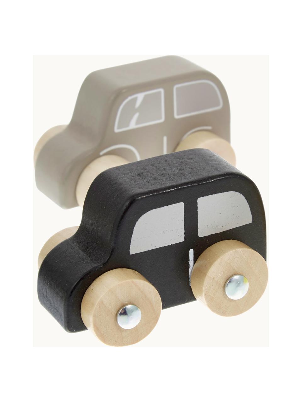 Spielzeugautos Car, 6er-Set, Mitteldichte Holzfaserplatte (MDF), Lotusbaumholz, Bunt, B 20 x H 23 cm