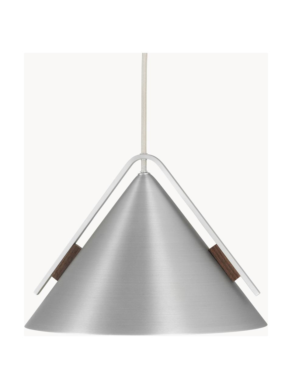 Lampa wisząca Cone, różne rozmiary, Odcienie srebrnego, Ø 40 x W 30 cm