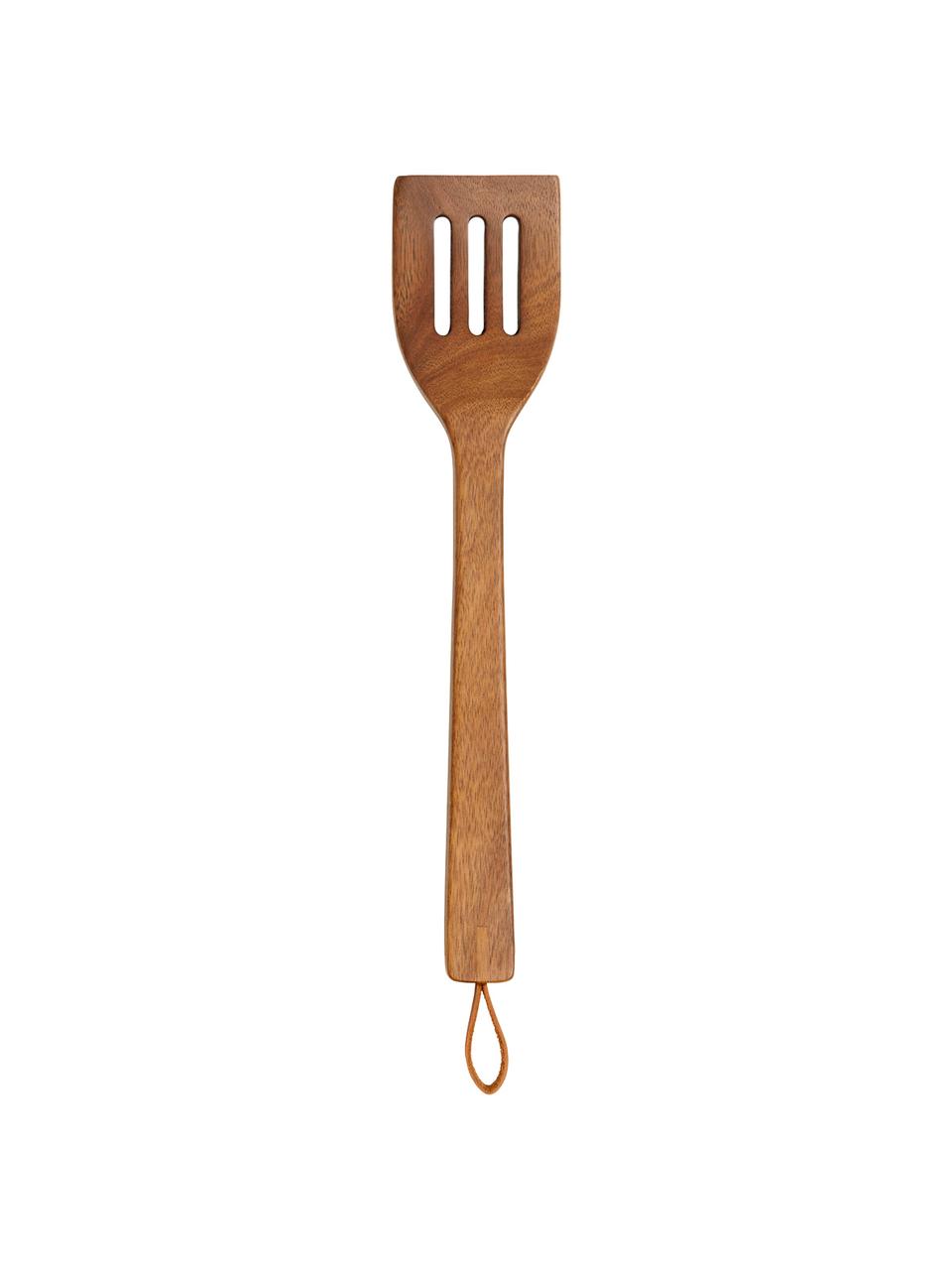 Set mestoli da cucina in legno d'acacia Woody 3 pz, Posate: legno d'acacia, Legno di acacia, Lung. 35 cm