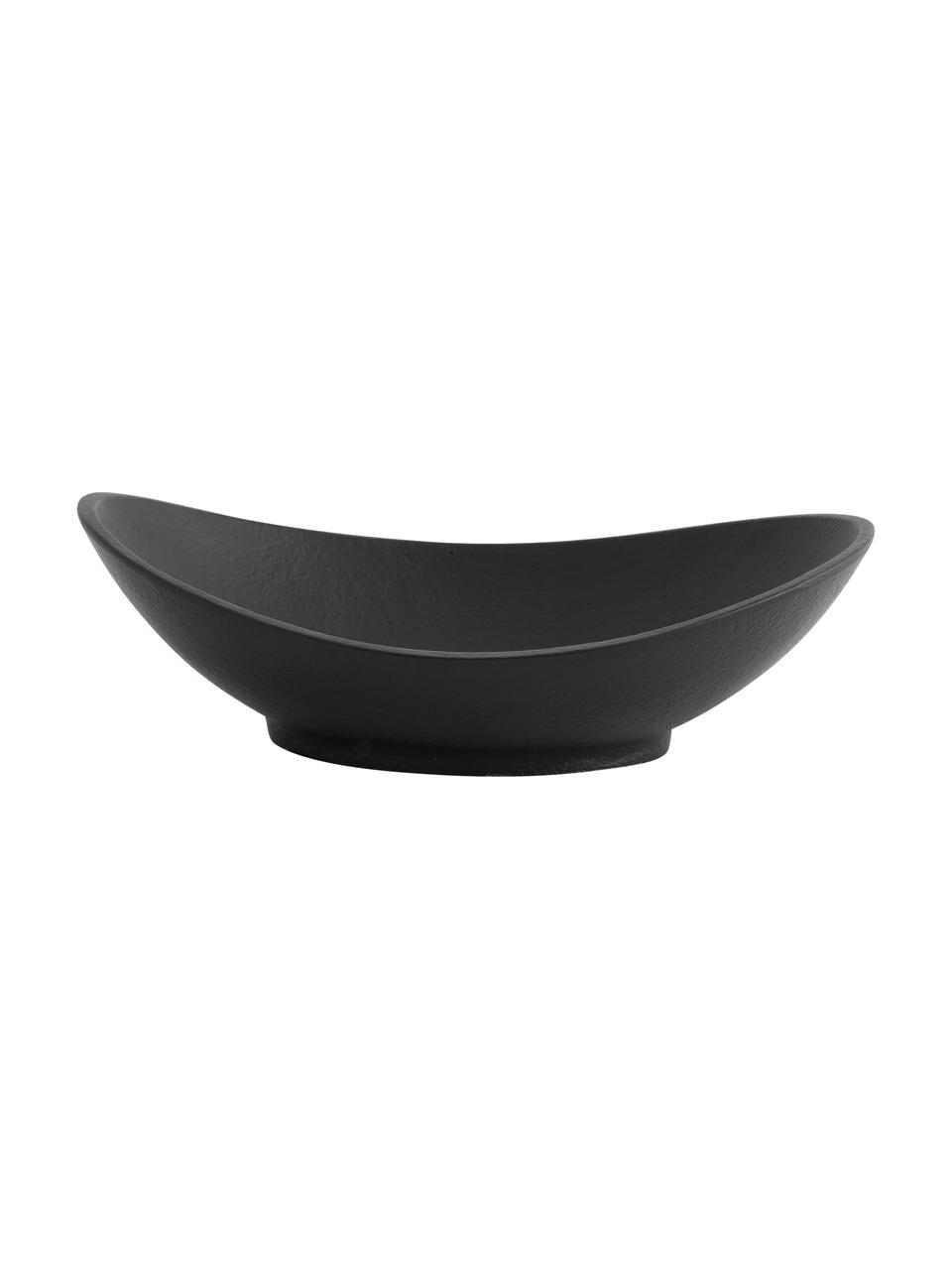 Ovale schaal Kepel, Aluminum, gecoat, Zwart, L 21 x B 15 cm