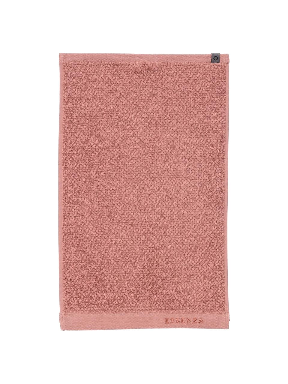 Gästehandtücher Connect Organic Uni aus Bio-Baumwolle, 2 Stück, Rosa, B 30 x L 50 cm