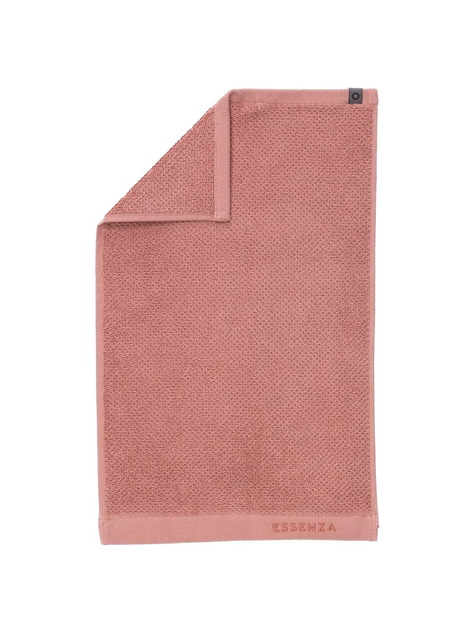 Gästehandtücher Connect Organic Uni aus Bio-Baumwolle, 2 Stück, Rosa, B 30 x L 50 cm